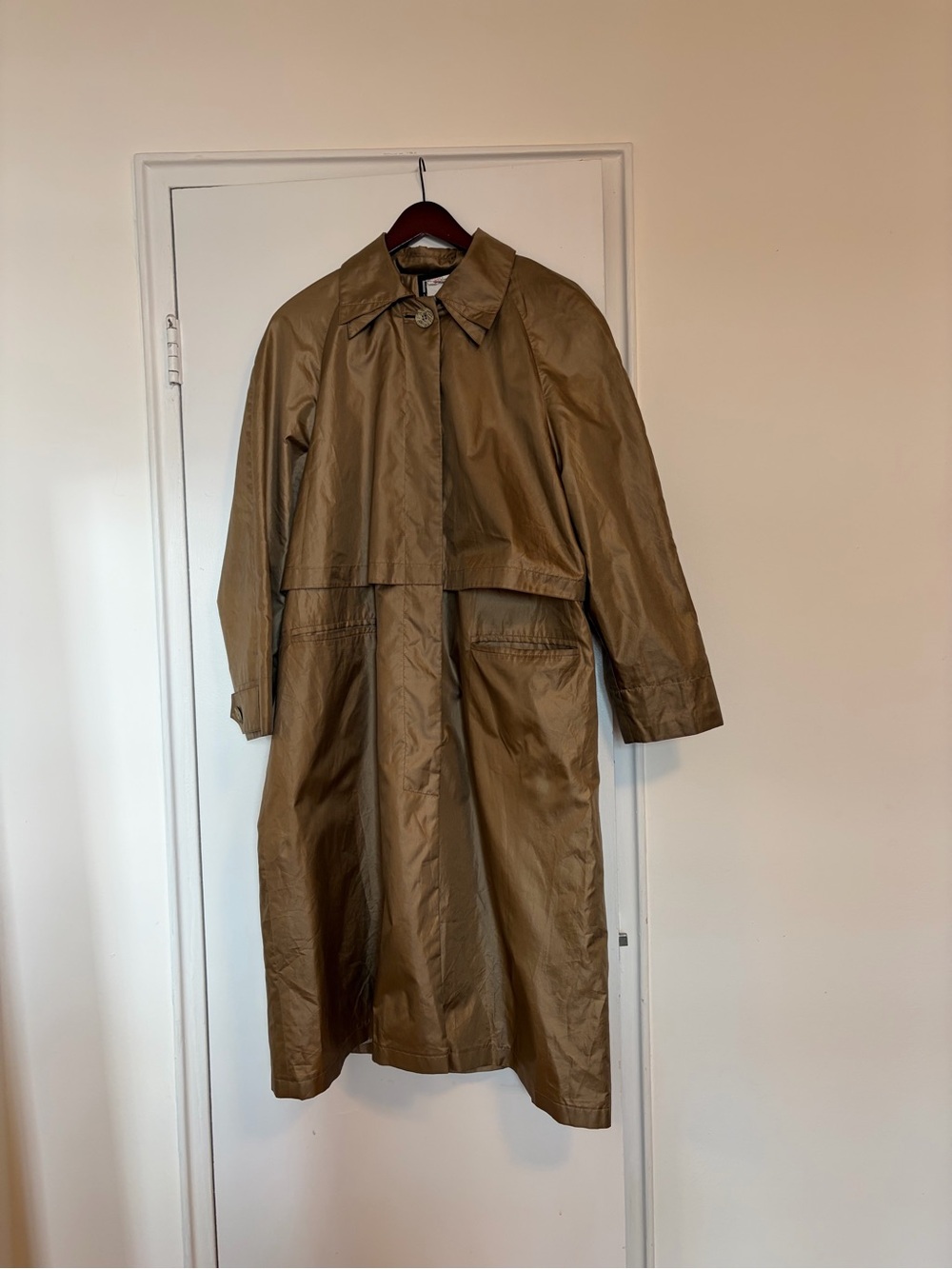 Classic Women's Trench Coat in Gold Taupe